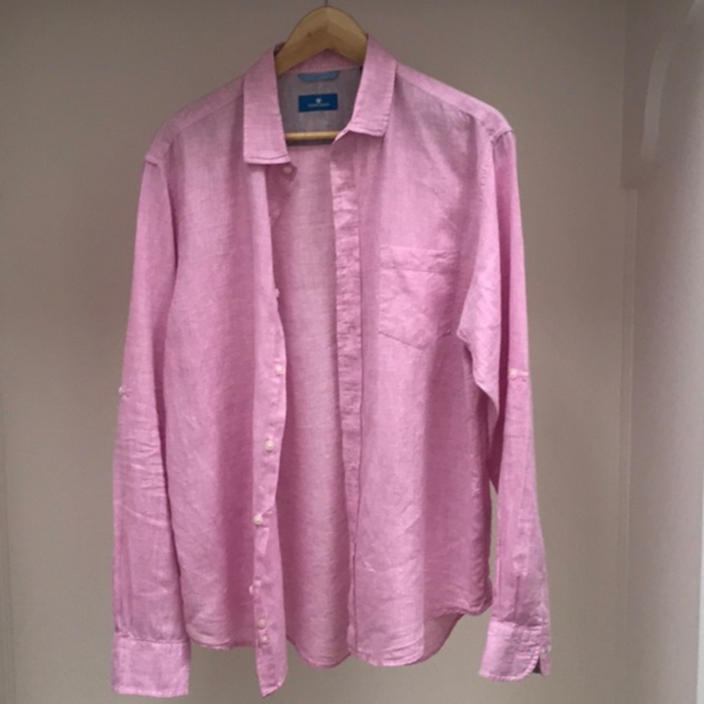 Linen Long Sleeve Shirt by Toscano